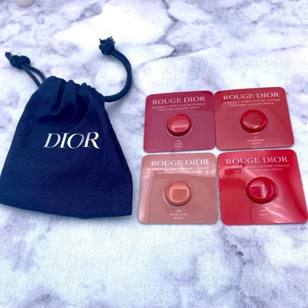 DIOR Beauty Gift Set-Black Pouch,Foundation,Mascara,Lipstick,Serum-8pc-BOXED-NEW